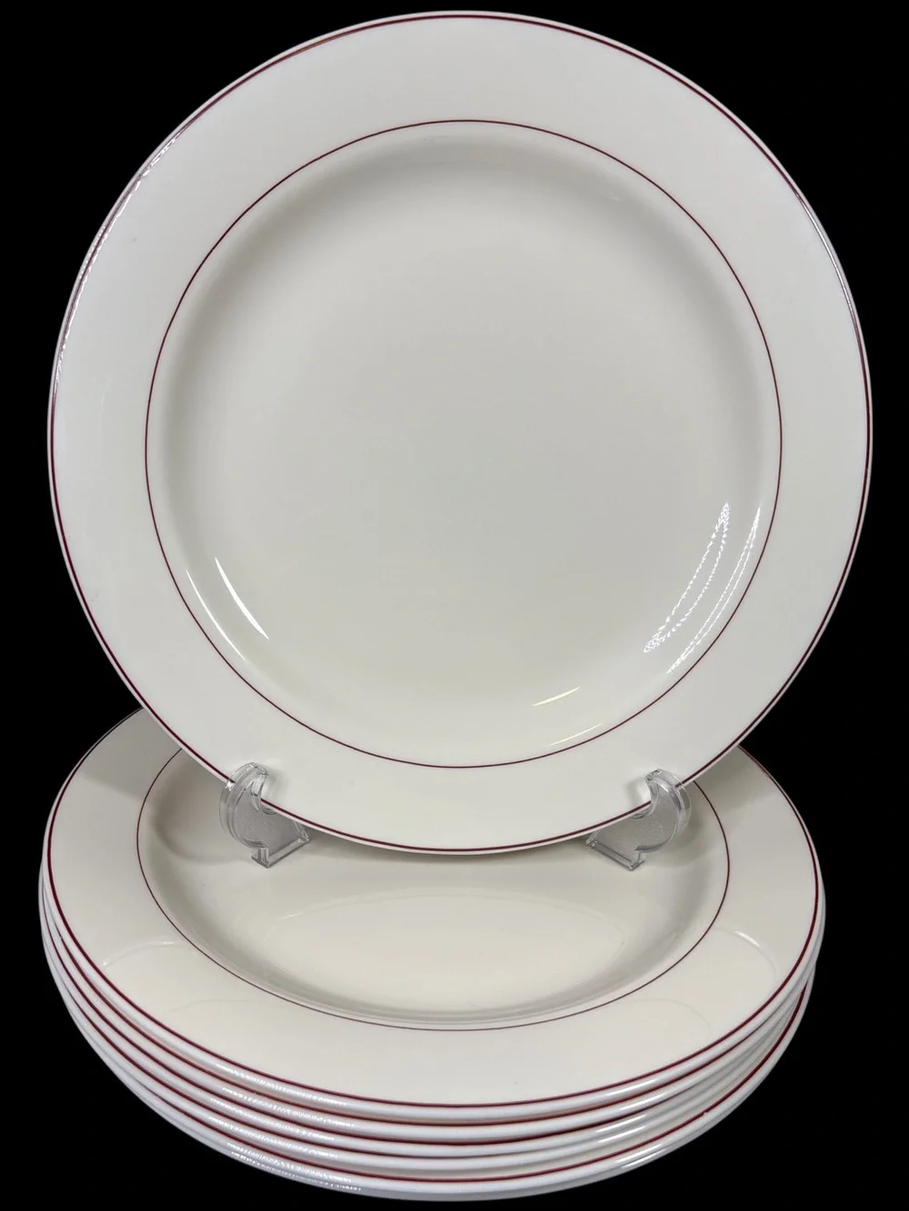 Arcopal Bordeaux wide rim dinner plates set of 7